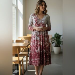 NWT Boutique Floral Maxi Dress Woman’s XXL